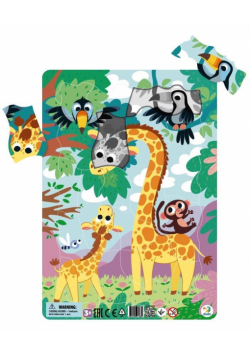 Puzzle ramkowe 21 Żyrafy