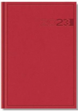 Terminarz 2023 B7 Print czerwony