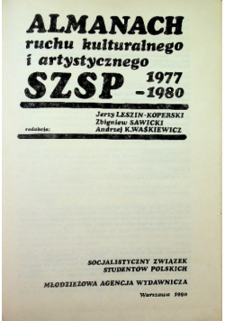 Almanach ruchu kulturalnego i artystycznego SZSP