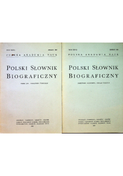 Polski słownik biograficzny tom XXV Część 1 i 2