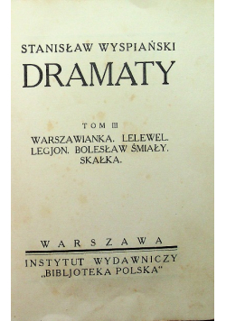 Wyspiański Dzieła tom III 1925 r.