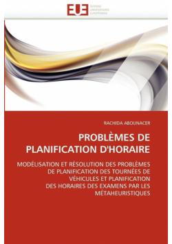 Problèmes de planification d''horaire