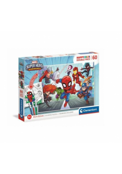 Puzzle 60 HappyColor Double Face Marvel Superhero