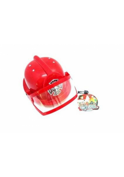 Kask strażacki z osłoną czerwony