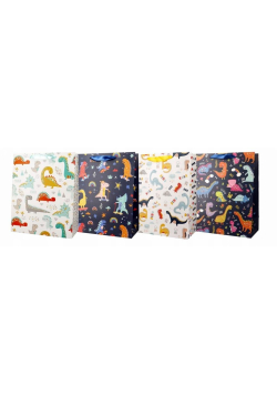 Torba prezentowa 26x32 dinozaury mix