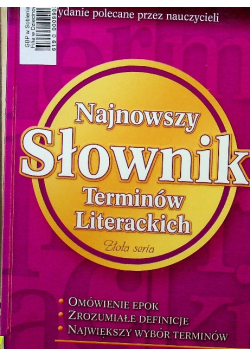 Najnowszy słownik terminów literackich