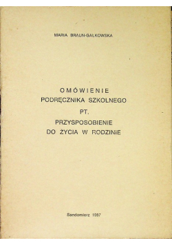 Omówienie podręcznika szkolnego Przysposobienie