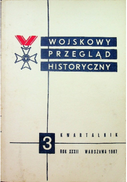 Wojskowy przegląd historyczny numer 3 1987