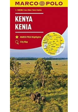 Mapa Drogowa Marco Polo. Kenia 1:1 000 000 w.2017