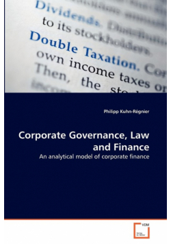 Corporate Governance, Law and Finance