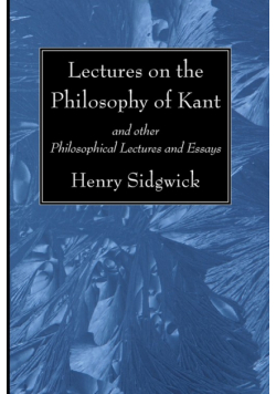Lectures on the Philosophy of Kant