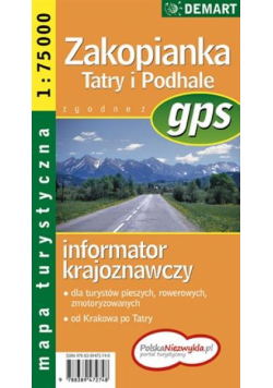 Mapa - Zakopianka Tatry i Podhale 1:75 000