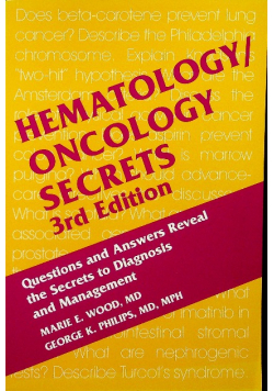 Hematology oncology secrets