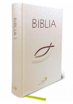 Biblia z rybką biała