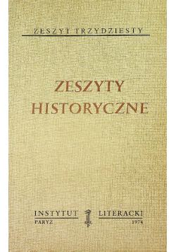 Zeszyty historyczne zeszyt 30