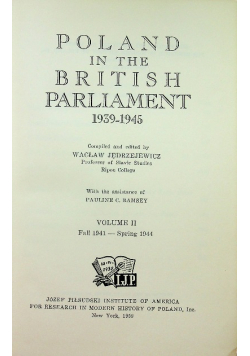Poland in the british parliament 1939 - 1945