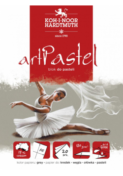 Blok do pasteli artpastel szary A5 20 kartek 180G.