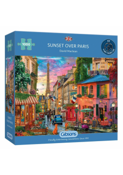 Puzzle 1000 Zachód słońca nad Paryżem