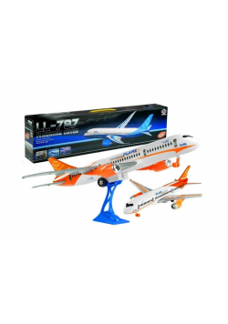 Samolot pasażerski Friction z podstawką 65cm