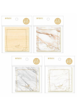 Karteczki elektrostatyczne Marble 80K 76x76mm M&G