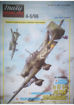 Mały modelarz nr 4 - 5  Samolot szturmowy Samolot rakietowy Pocisk ilotowany