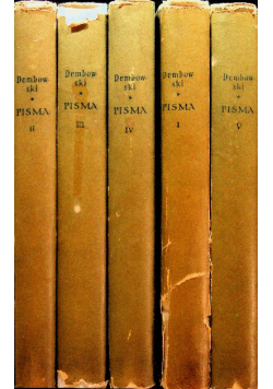 Dembowski Pisma tom 1 do 5