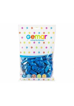 Balony metaliczne granatowe 30cm 100szt