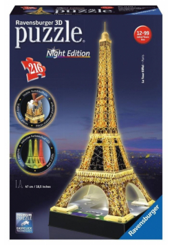 Puzzle 3D Wieża Eiffla Night Edition