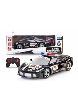 Auto wyścigowe zdalnie sterowane czarne