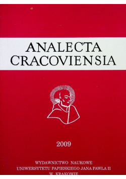 Analecta Cracoviensia 2009