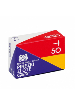 Pinezki złote (10szt) GRAND