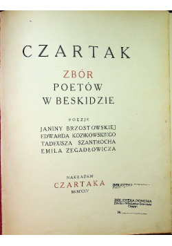 Czartak Zbiór poetów w Beskidzie 1925 r.