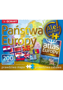 Puzzle: Państwa Europy + atlas