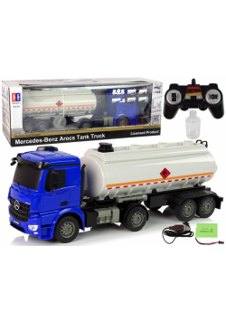 Cysterna R/C zdalnie sterowana Mercedes niebieska