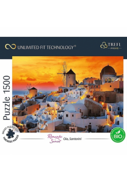 Puzzle 1500 Romantic Sunset: Santorini TREFL