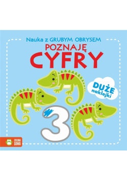 Nauka z grubym obrysem. Poznaję cyfry
