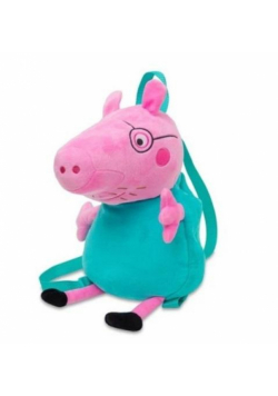 Pluszowy plecak Świnka Peppa Tata