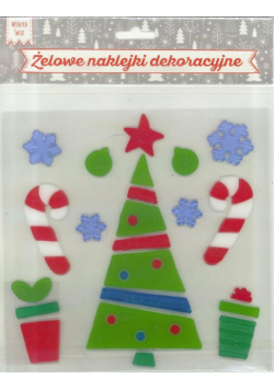 Żelowe naklejki dekoracyjne - BN choinka