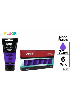 Farba akrylowa fluorescencyjna fiolet 75ml (6szt)