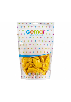 Balony pastelowe ciemnożółte 33cm 50szt