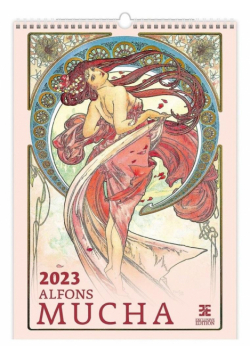 Kalendarz 2023 ścienny Alfons Mucha HELMA