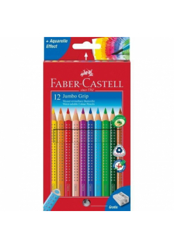 Kredki jumbo Grip 12 kolorów FABER CASTELL