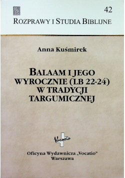 Balaam i jego wyrocznie w tradycji targumicznej