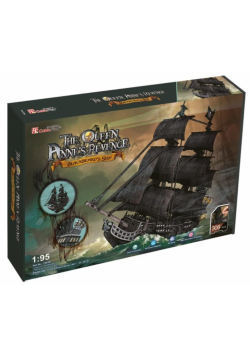 Puzzle 3D Okręt piracki Zemsta Królowej Anny XL