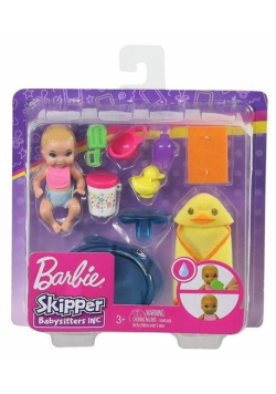 Barbie Lalka dziecko + akcesoria GHV84