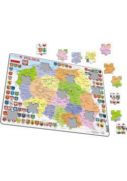 Układanka Mapa Polska polityczna Maxi