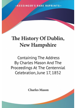 The History Of Dublin, New Hampshire
