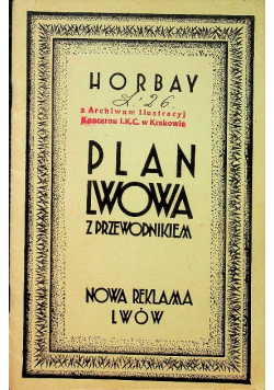 Plan Lwowa z przewodnikiem 1935 r.