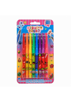 Pachnące długopisy żelowe 8szt FRUITYSQUAD