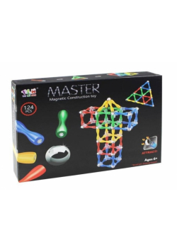 Klocki magnetyczne Master 124 el.